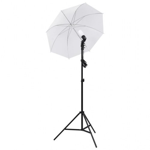 Fotostudieudstyr med lampesæt og softboxes