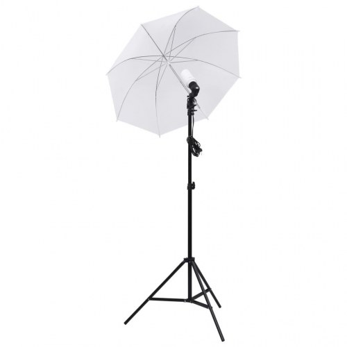 Fotostudieudstyr med lampesæt og softboxes