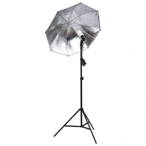 Fotostudieudstyr med lampesæt og softboxes