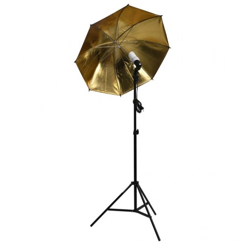 Fotostudieudstyr med lampesæt og softboxes