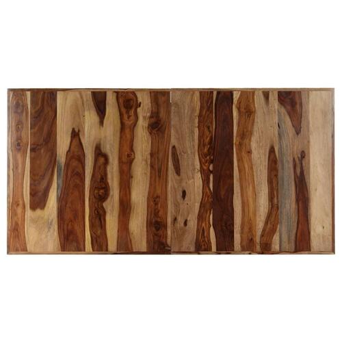 Spisebord 140 x 70 x 75 cm massivt sheeshamtræ