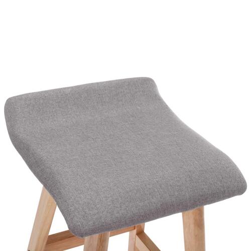 Barstole 2 stk. stof lysegrå