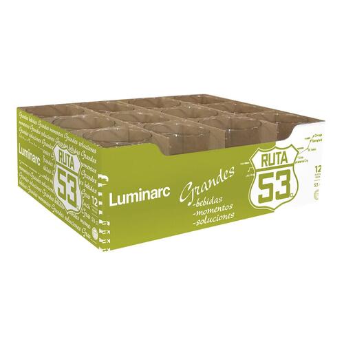 Glas Luminarc Ruta 53 Gennemsigtig Glas 12 enheder 530 ml