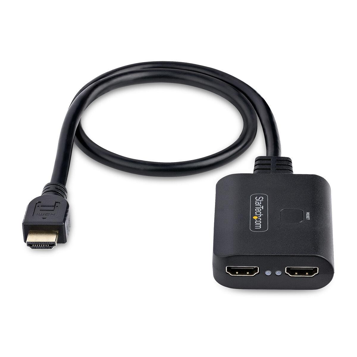 HDMI-kabel Startech HDMI-SPLITTER-4K60UP Sort