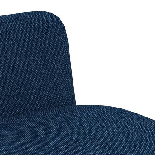 Spisebordsstole 2 stk. stof blå