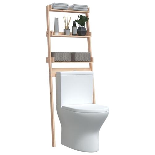 Toiletstativ 63,5x32x179 cm massivt fyrretræ