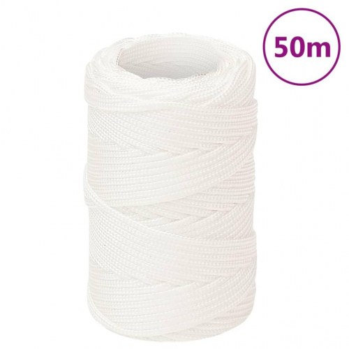 Tovværk til båd 2 mm - 50 m polypropylen, hvid