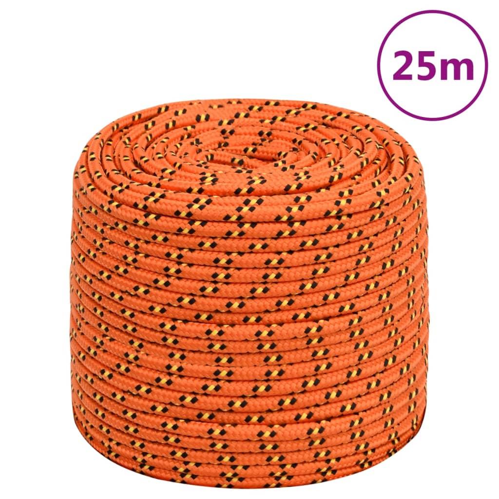 Tovværk til båd 6 mm 25 m polypropylen orange