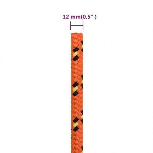 Bådtov i polypropylen 12 mm 250 m - orange