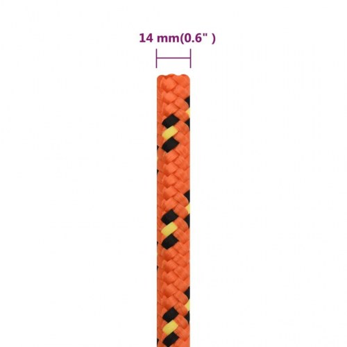 Tovværk til båd 14 mm - 250 m polypropylen, orange