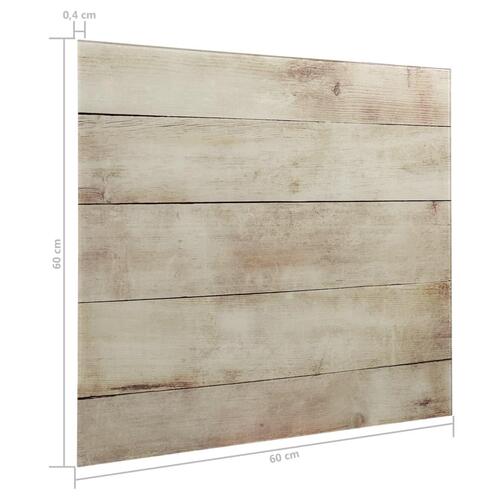Vægmonteret magnetisk tavle 60x60 cm glas