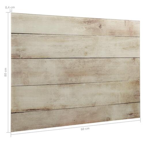 Væghængt magnettavle 60x80 cm glas