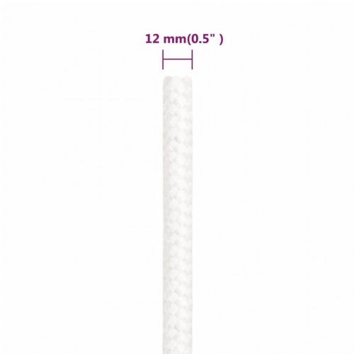 Bådtov i polypropylen 12 mm 250 m - hvid