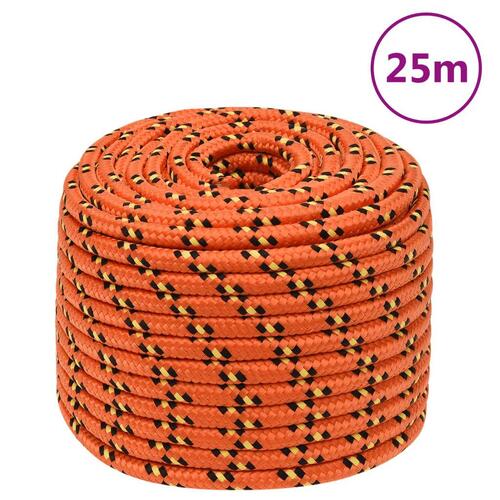 Tovværk til båd 14 mm 25 m polypropylen orange