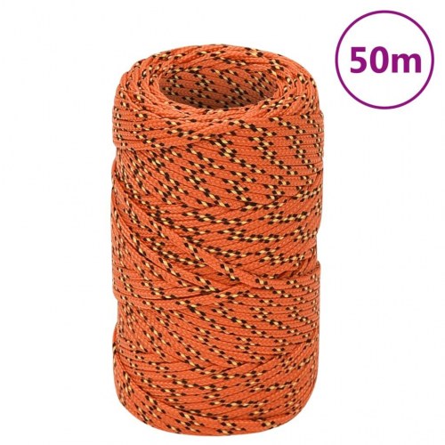 Flettet bådtov 2 mm - 50 m PP, orange