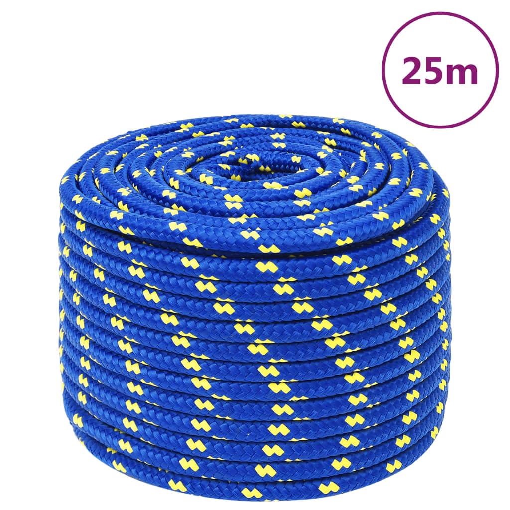 Tovværk til båd 12 mm 25 m polypropylen blå