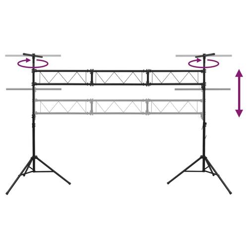 Lampestativ 438x115x(180-300) cm stål