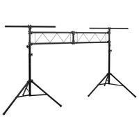 Lampestativ 338x115x(180-300) cm stål sort