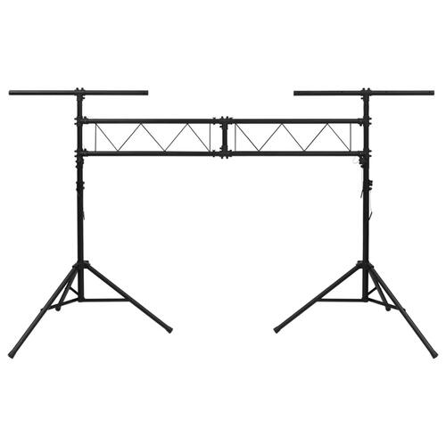 Lampestativ 338x115x(180-300) cm stål sort