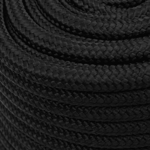 Tovværk til båd 16 mm 50 m polypropylen sort
