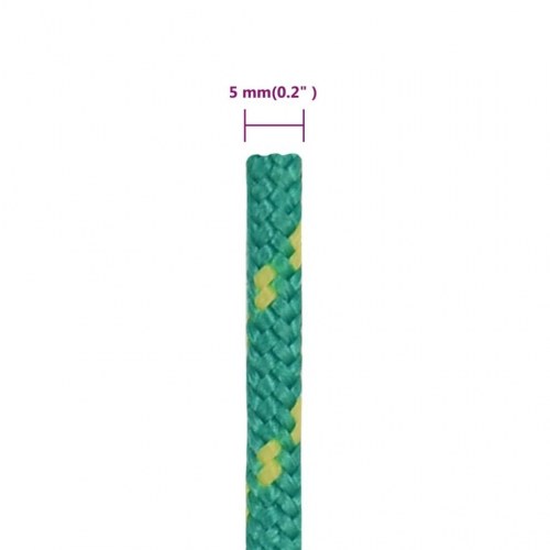 Tovværk til båd 5 mm 25 m polypropylen grøn