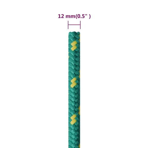 Tovværk til båd 12 mm 25 m polypropylen grøn