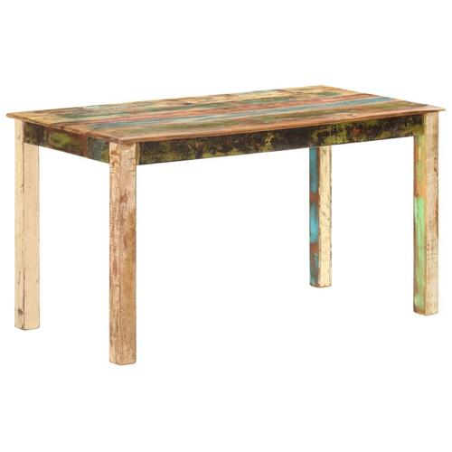 Spisebord 140x70x76 cm massivt genbrugstræ