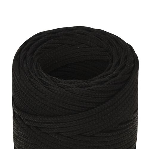 Arbejdsreb 2 mm 100 m polyester sort