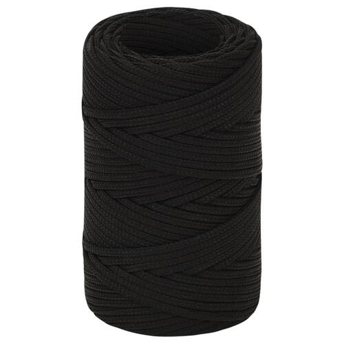 Arbejdsreb 2 mm 500 m polyester sort