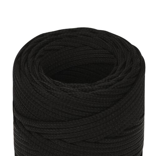 Arbejdsreb 2 mm 500 m polyester sort