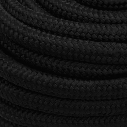 Arbejdsreb 20 mm 100 m polyester sort