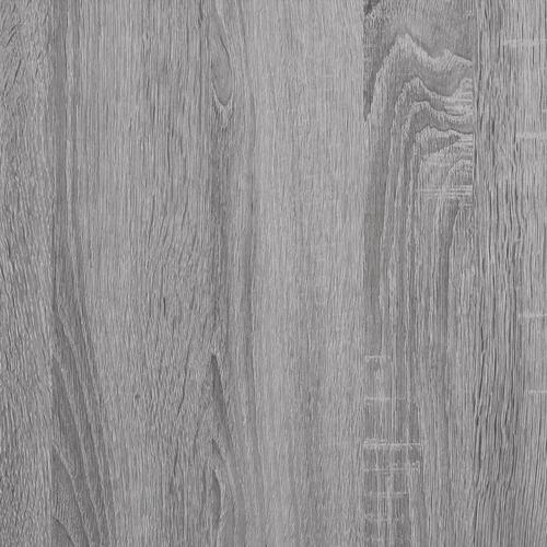 Væghylder 2 stk. 80x15x26,5 cm konstrueret træ grå sonoma-eg