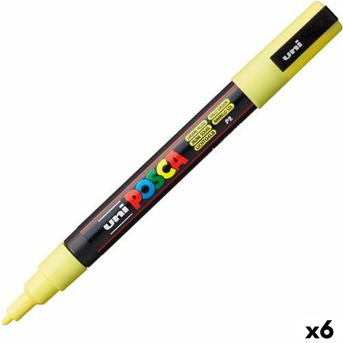 Markør POSCA PC-3ML Gul (6 enheder)