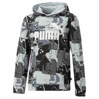 Hættetrøje til Børn Puma Essentials+ Street Art Sort Grå 15-16 år