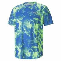 Kortærmet T-shirt til Mænd Puma Run Favorite Blå Grøn S
