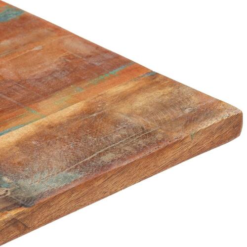 Bordplade 80x80 cm 15-16 mm firkantet massivt genbrugstræ