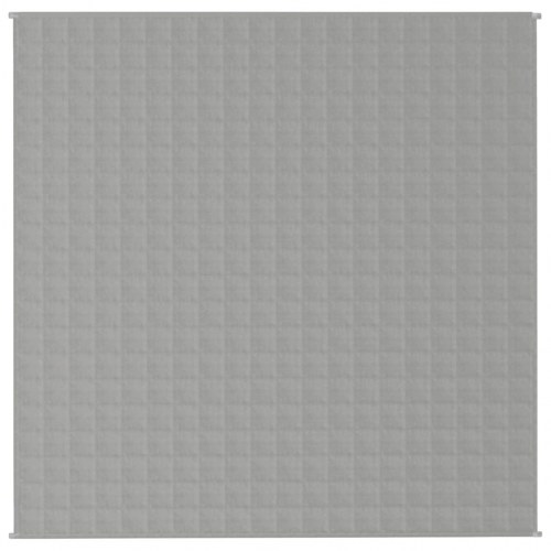 Tyngdetæppe 200x200 cm 9 kg stof grå