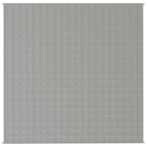 Tyngdetæppe 200x200 cm 13 kg stof grå