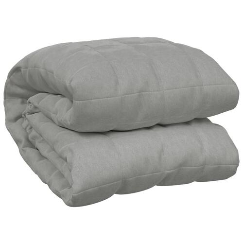 Tyngdetæppe 200x200 cm 13 kg stof grå