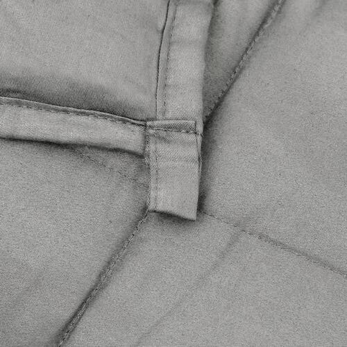 Tyngdetæppe 200x200 cm 13 kg stof grå