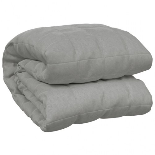 Tyngdetæppe 200 × 225 cm - 9 kg, grå bomuld