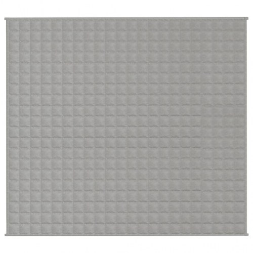 Tyngdetæppe i bomuld 200 × 225 cm - 13 kg, grå