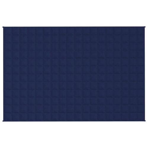 Tyngdetæppe 120x180 cm 5 kg stof blå