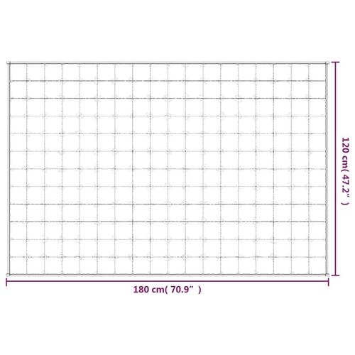 Tyngdetæppe 120x180 cm 5 kg stof lys cremefarve