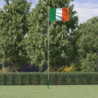 Tyskland flag og flagstang 6,23 m aluminium