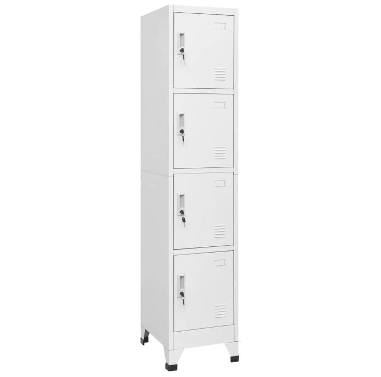 Lockerskab med fire rum 38x45x180 cm