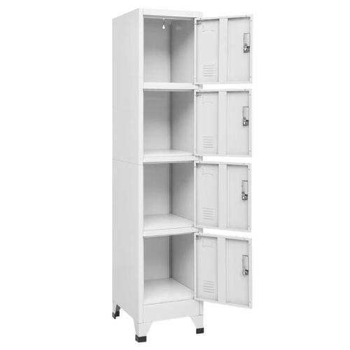 Lockerskab med fire rum 38x45x180 cm
