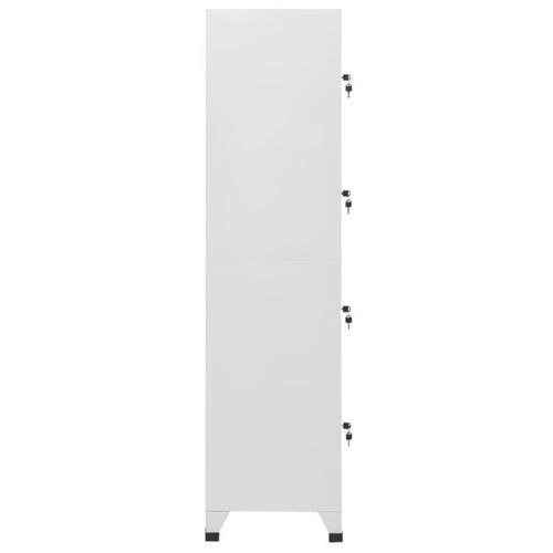 Lockerskab med fire rum 38x45x180 cm