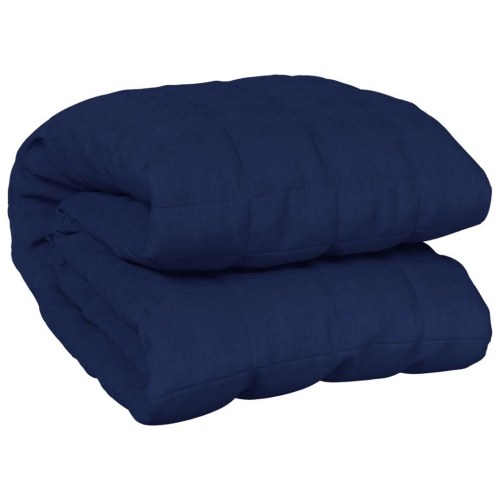 Tyngdetæppe i bomuld - 200 × 200 cm, 9 kg, blå