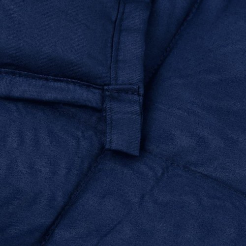 Tyngdetæppe i bomuld - 200 × 200 cm, 9 kg, blå
